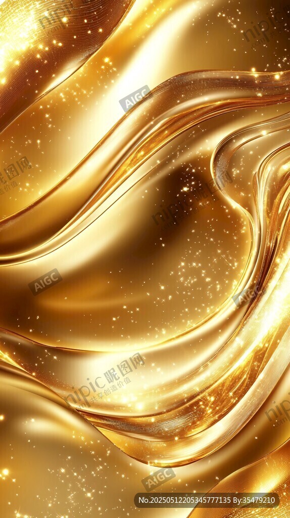 金色流光溢彩質(zhì)感背景圖