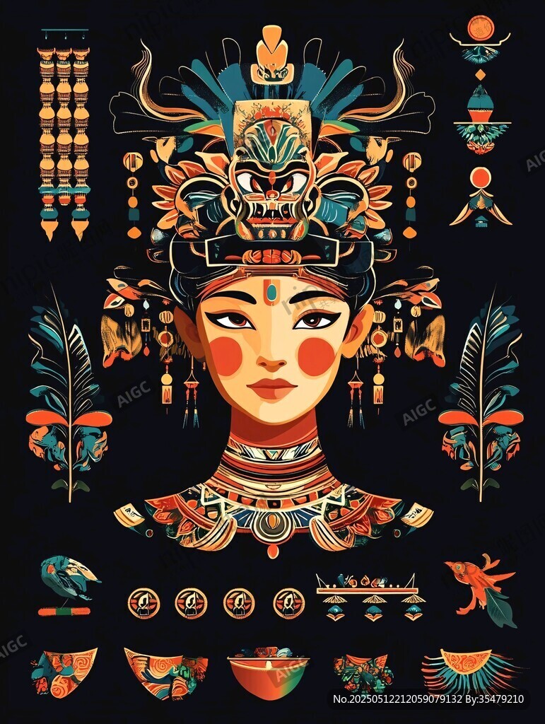 古風神話女性形象及配飾