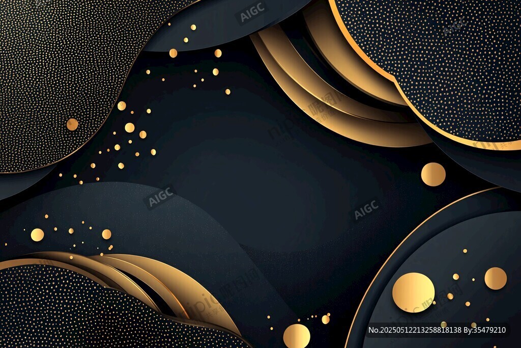 黑金质感抽象背景图案 黑金质感抽象背景图案