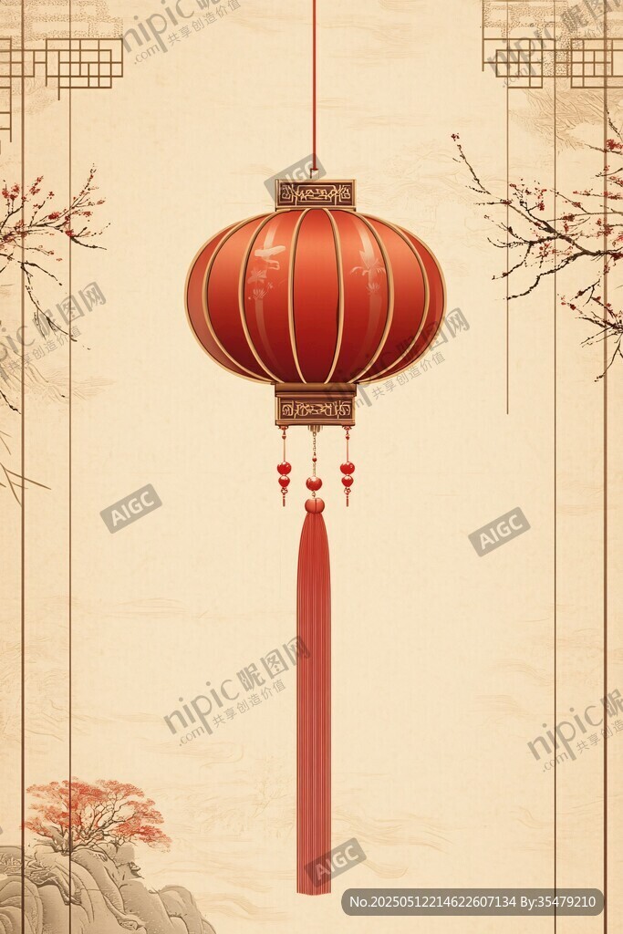 中式紅燈籠 傳統節日氛圍