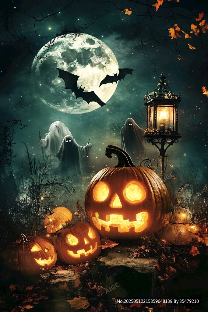 魔幻萬圣夜南瓜幽靈共舞