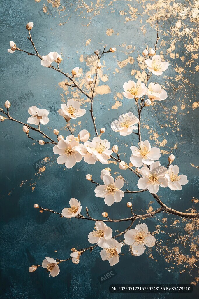 枝頭綻芳 唯美春花圖