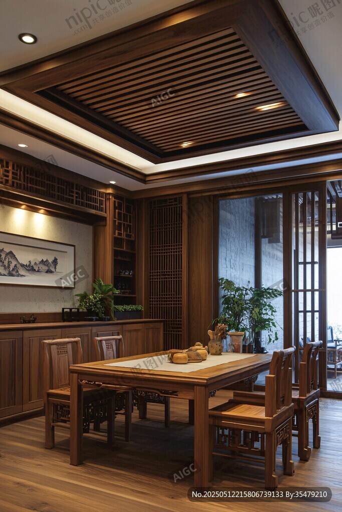 中式典雅餐廳空間設計