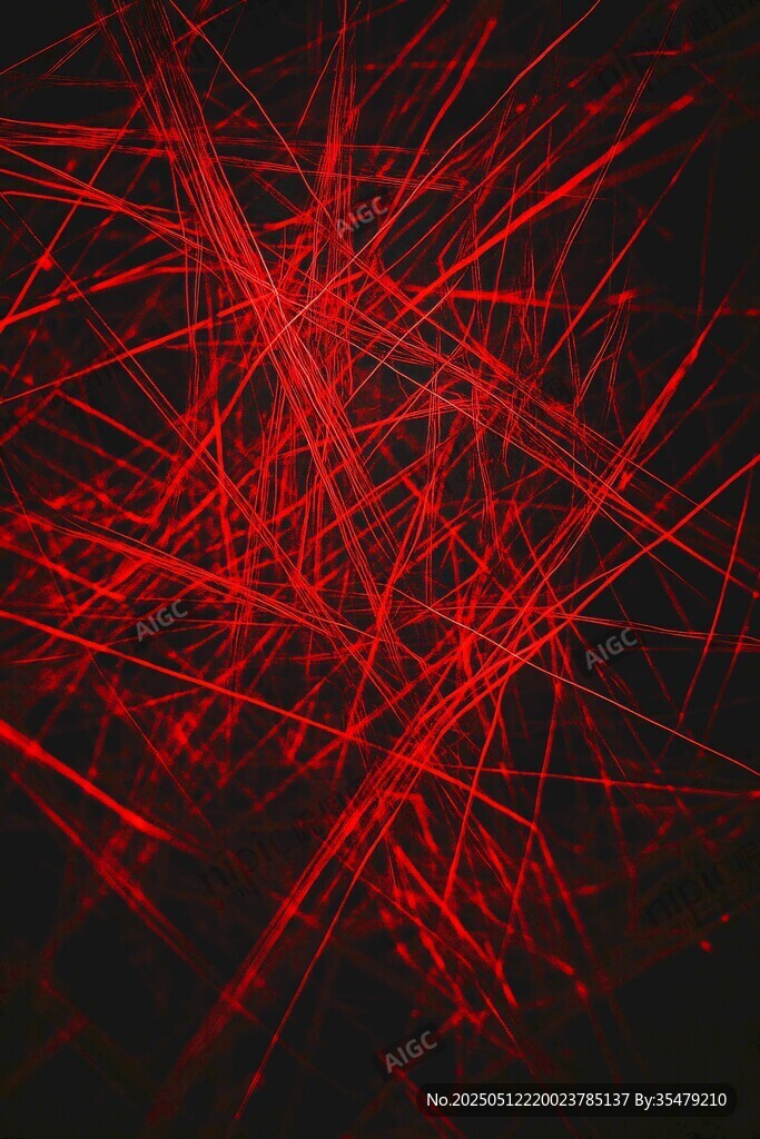 紅色炫光交織動(dòng)感線條