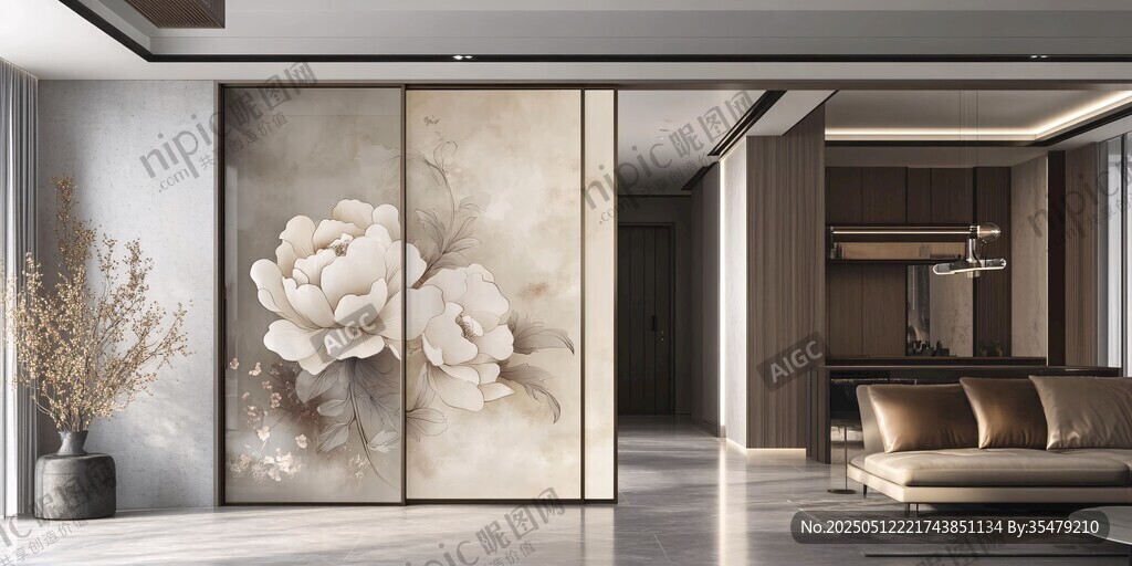 中式風(fēng)客廳之雅致移門設(shè)計(jì)