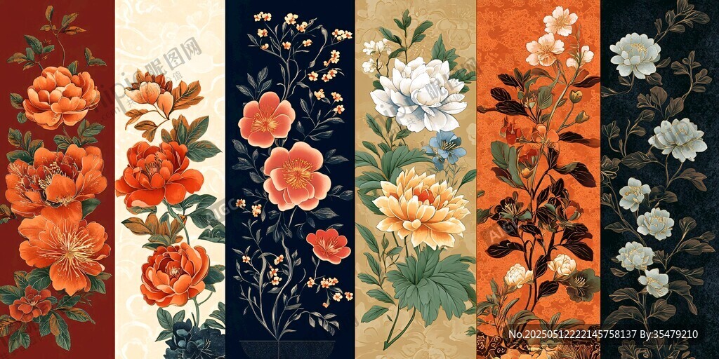 復(fù)古花卉圖案集合