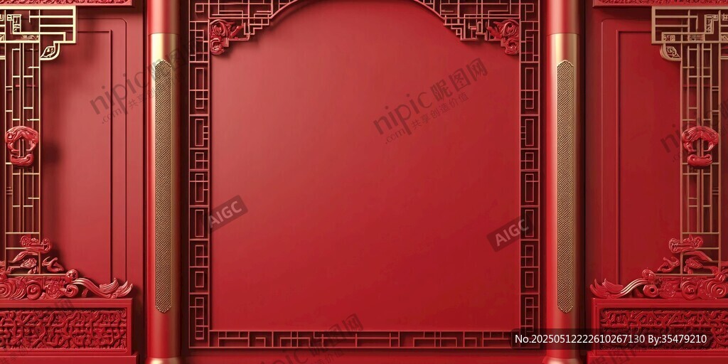 中式紅墻 古典裝飾之美