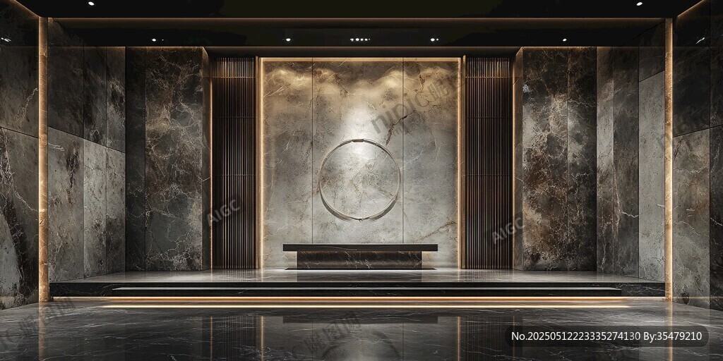 現(xiàn)代奢華大理石風格接待區(qū)