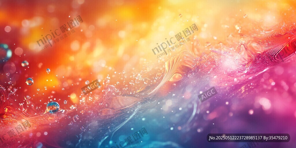 夢幻炫彩流體背景圖