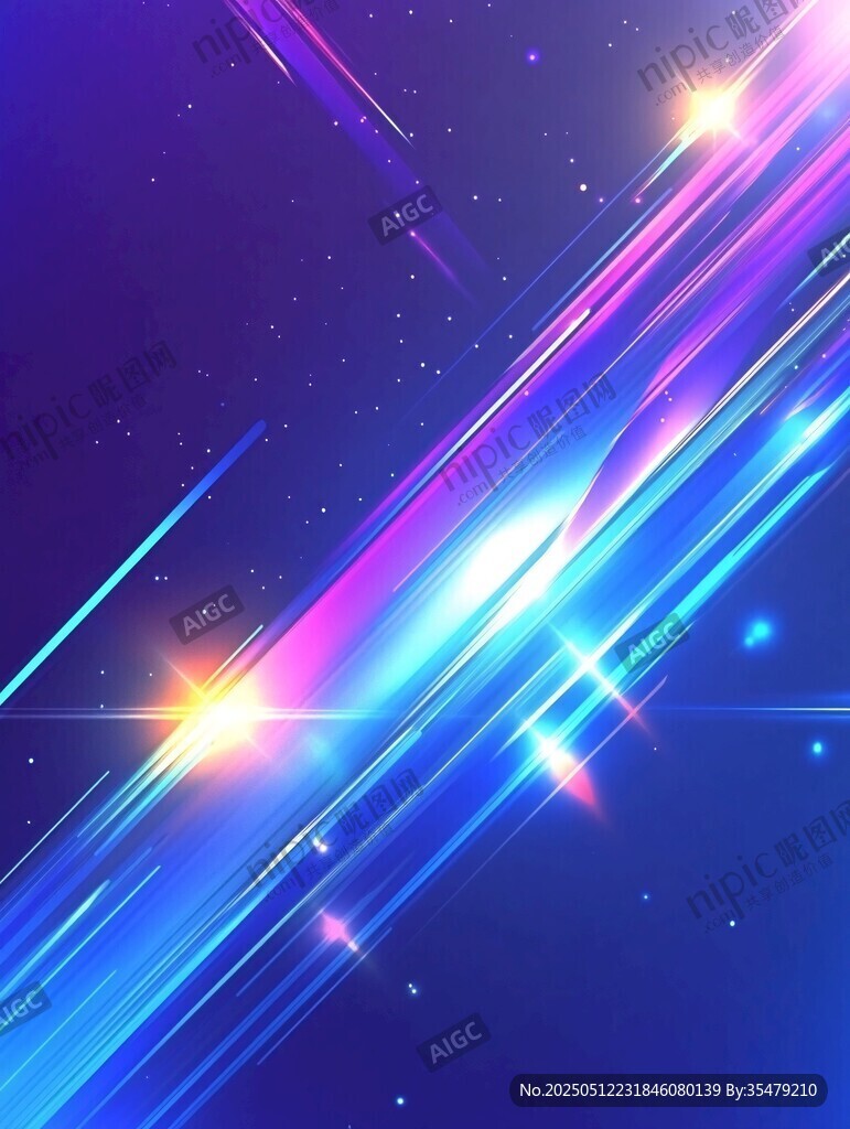 夢幻炫彩光線背景特效