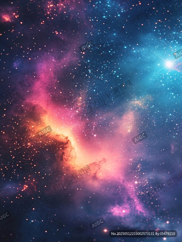 夢幻絢麗的宇宙星云圖景