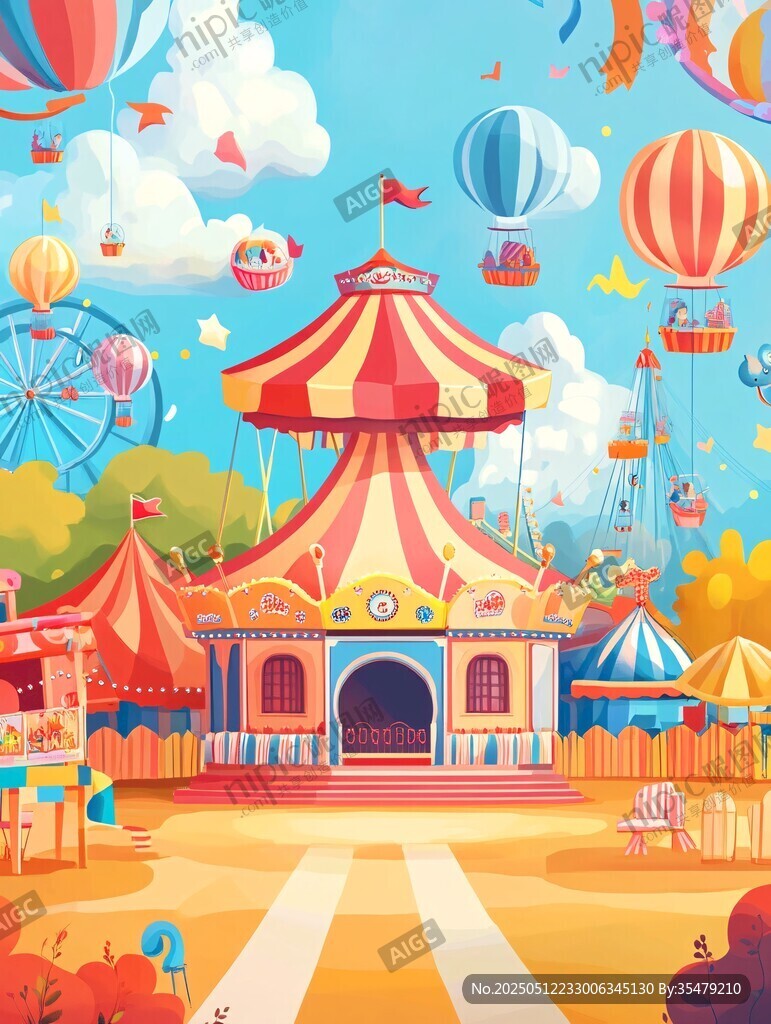 夢幻游樂園歡樂場景