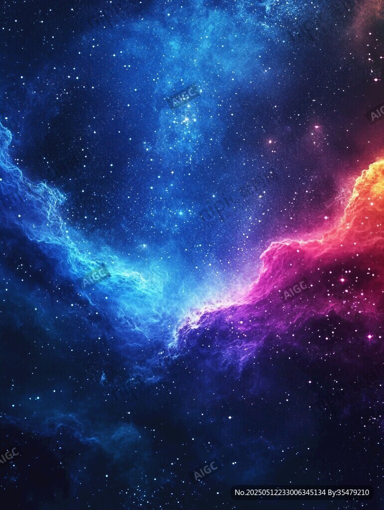 夢(mèng)幻絢麗的浩瀚星空景象