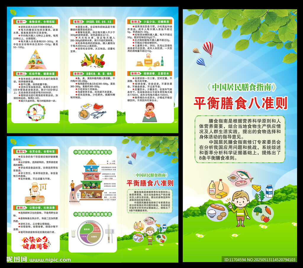 全民營養(yǎng)周三折頁