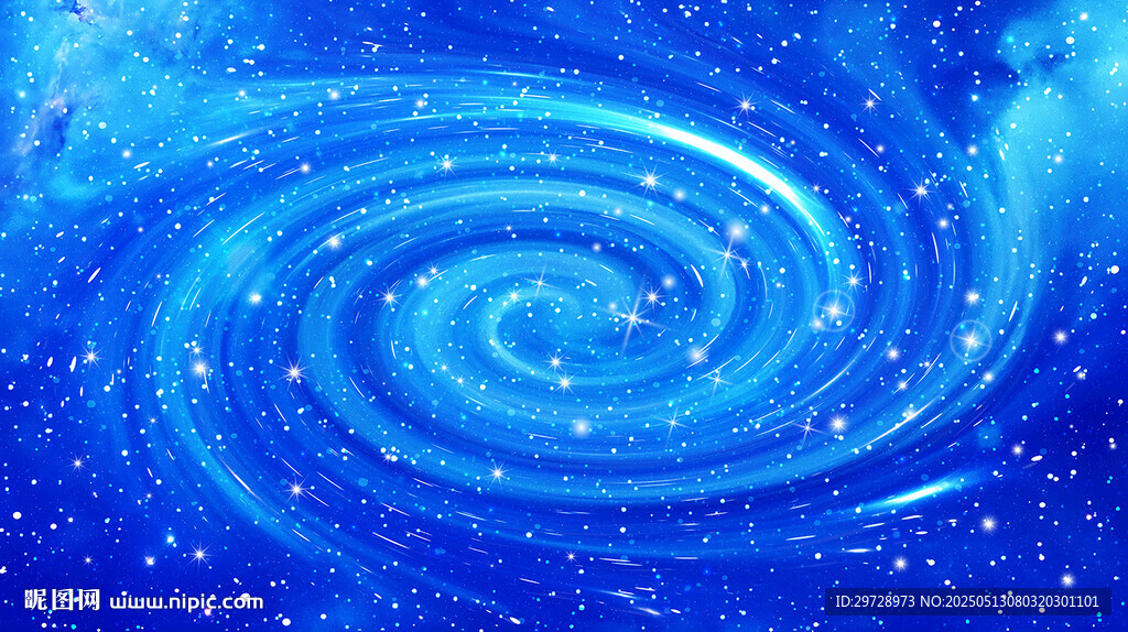 夢幻藍色星空漩渦