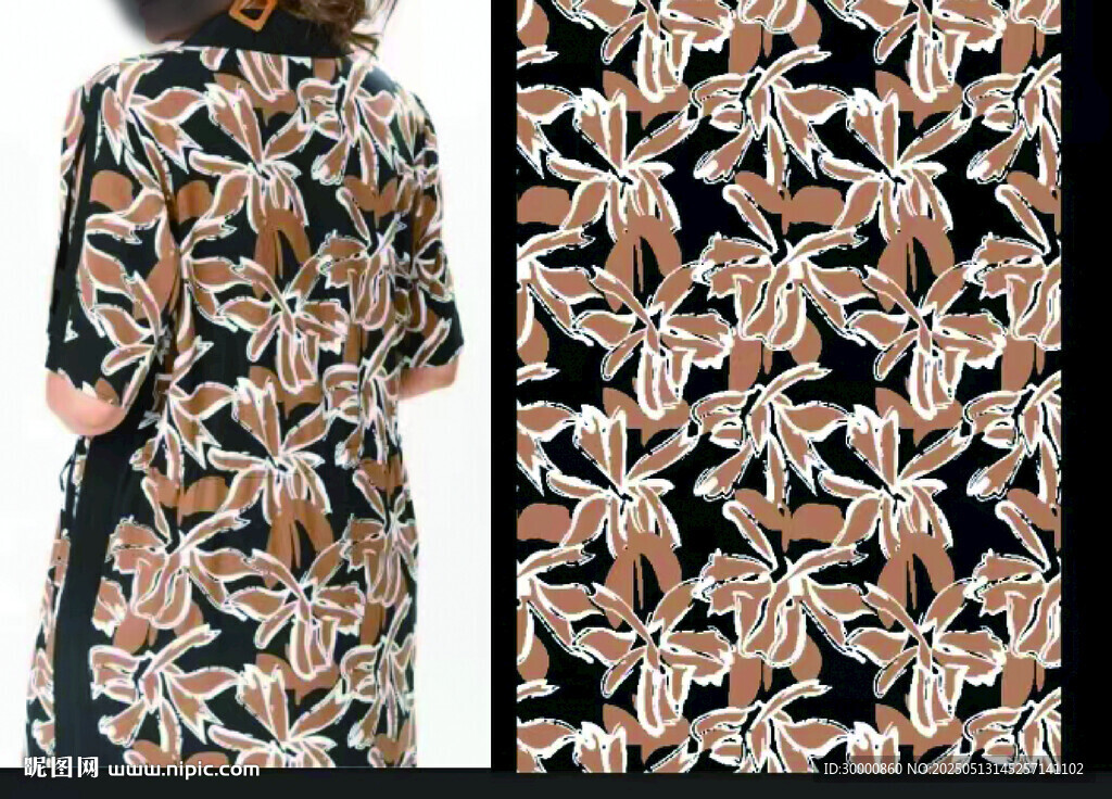 花卉圖案女士服飾面料