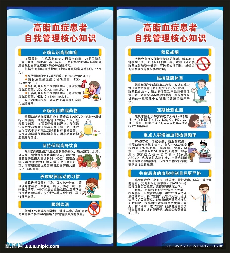 慢病健康教育知識展架