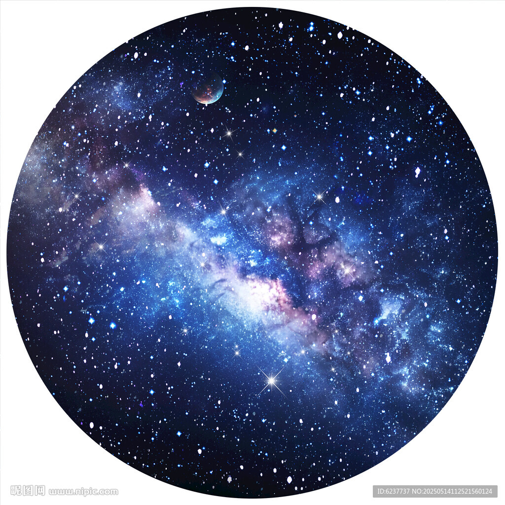 圓形宇宙星空天花軟膜