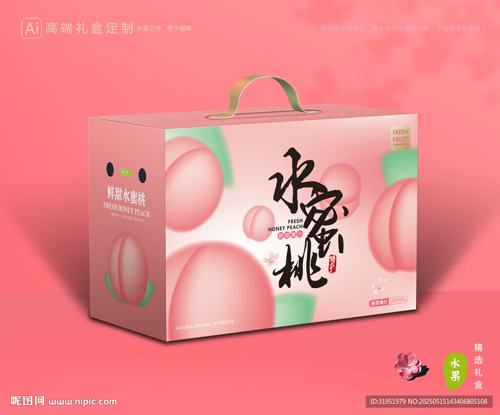 水蜜桃包裝 桃子禮盒