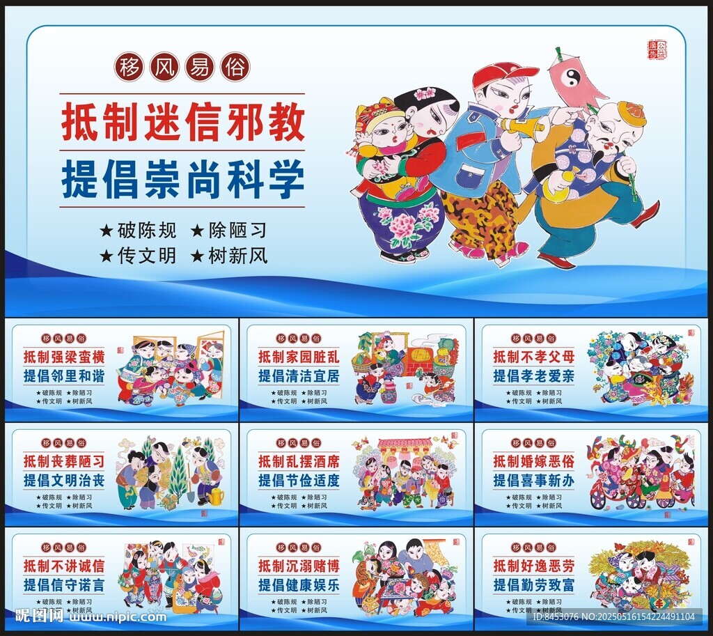 移風易俗宣傳展板