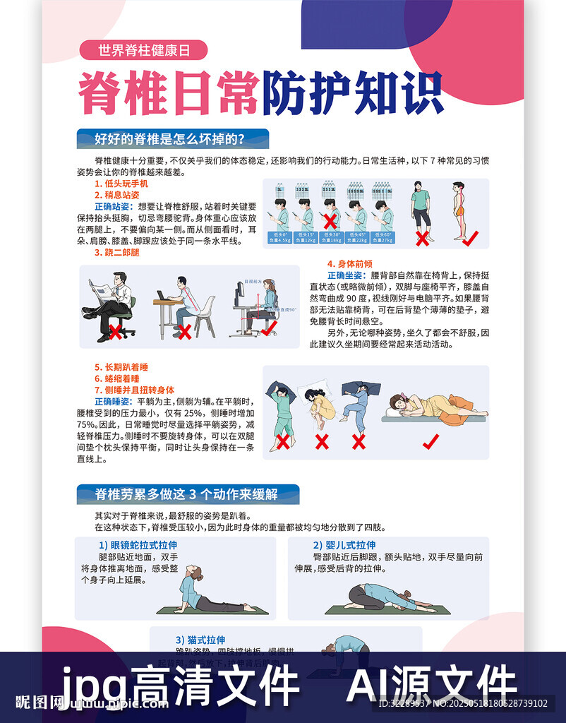 脊椎日常防護知識