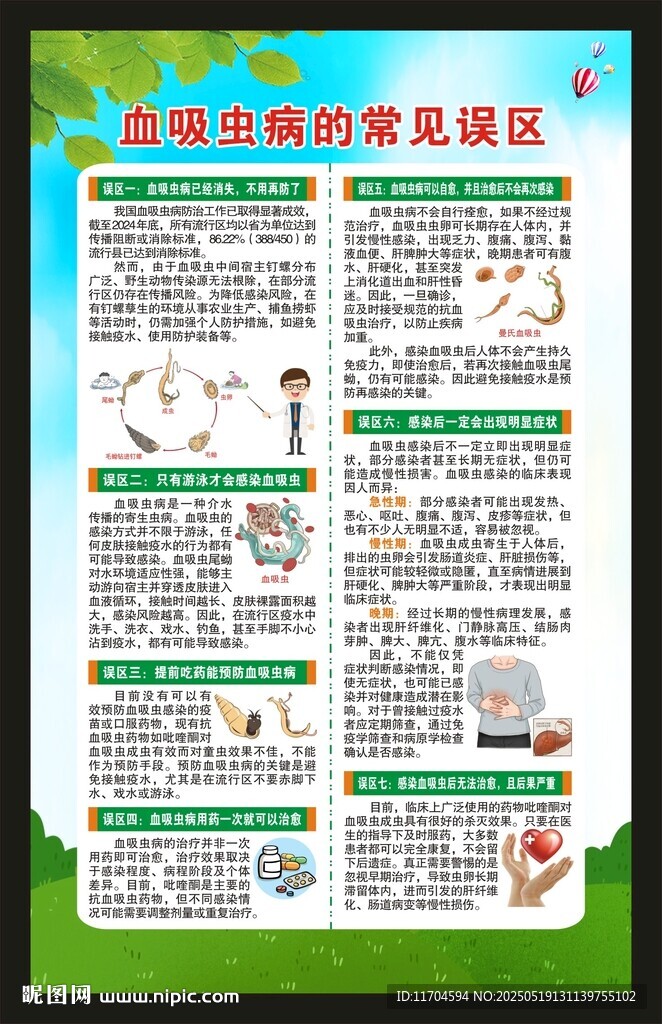 血吸蟲病防治宣傳周海報