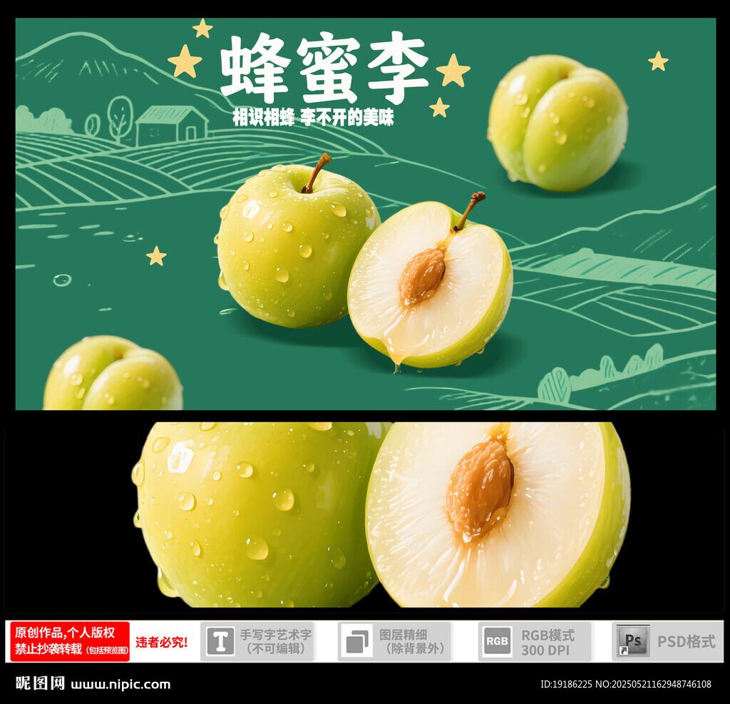 新鮮蜂蜜李 