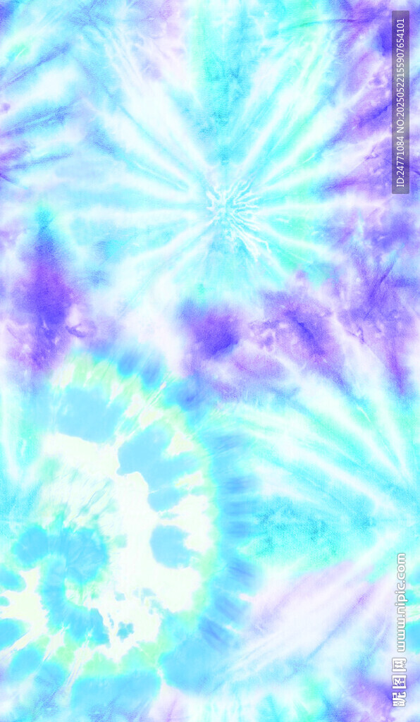 夢幻藍紫漸變抽象花紋圖案