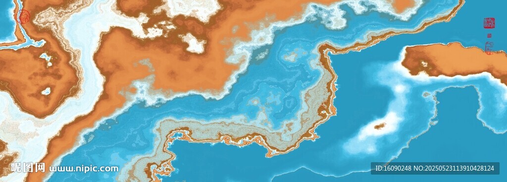 水墨山河