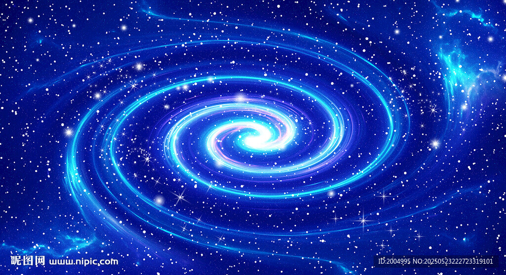 夢幻藍(lán)色星空漩渦