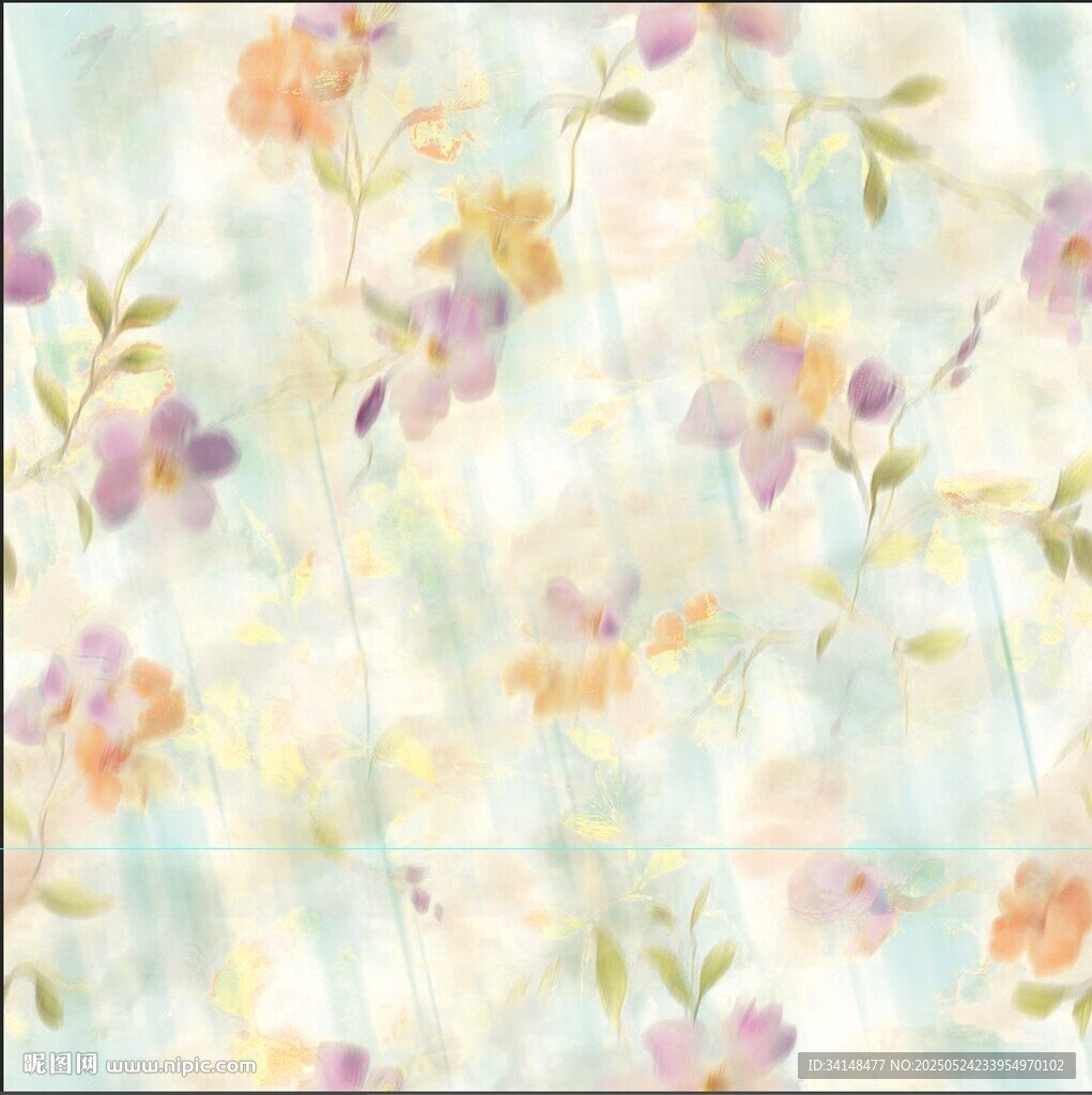 清新淡雅花卉圖案背景