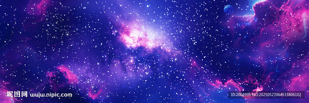 夢幻絢麗的宇宙星空景象