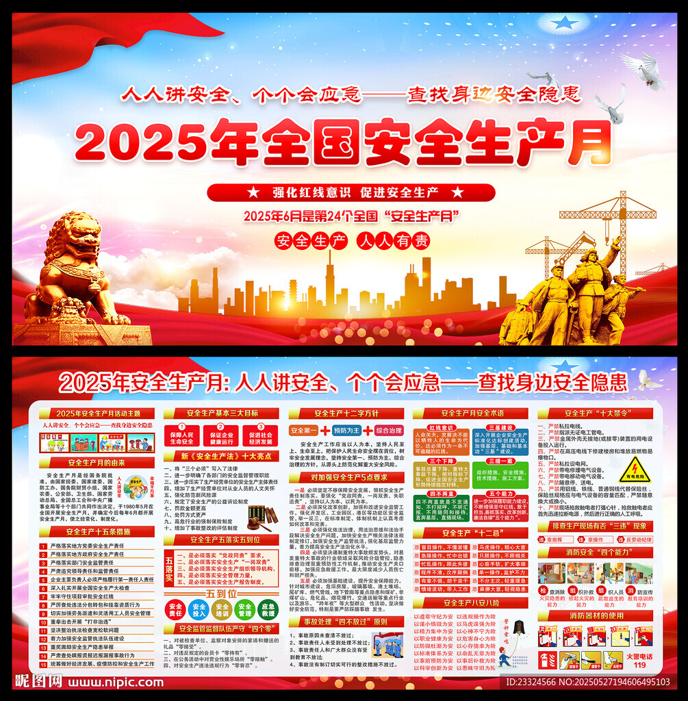 2025安全生產月展板