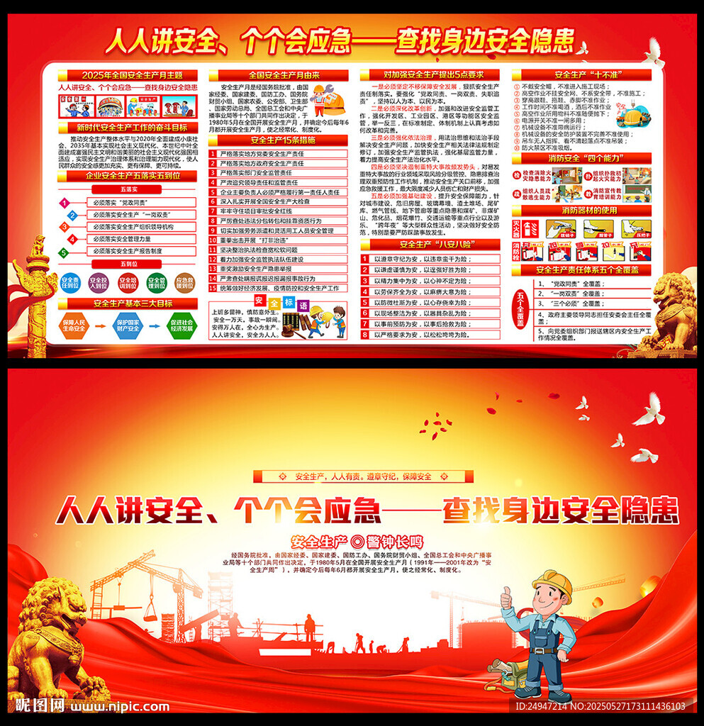 2025年安全月宣傳展板