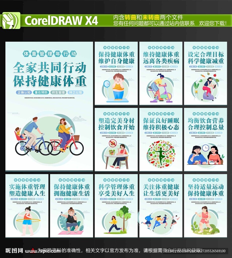 體重管理年展板