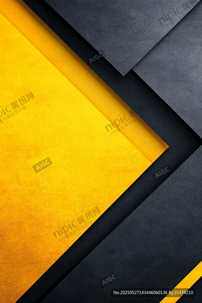 黄黑几何拼接炫酷背景图 黄黑几何拼接炫酷背景图