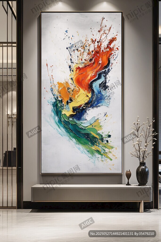 現(xiàn)代抽象藝術(shù)掛畫展示