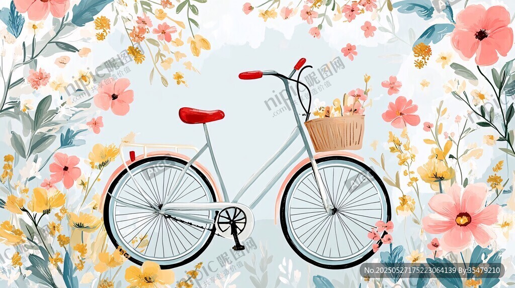 春日爛漫 單車與繁花