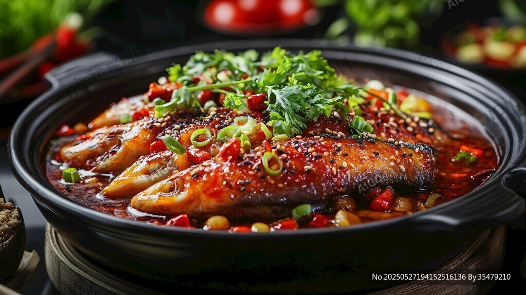 麻辣鮮香砂鍋烤魚誘人