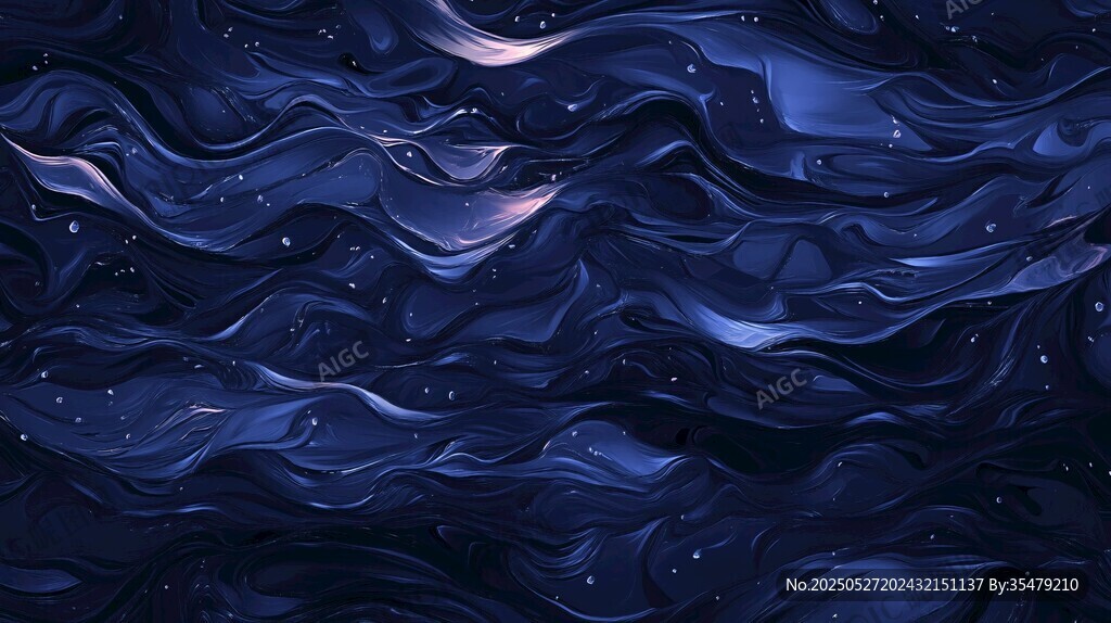 夢幻深藍(lán)星空波紋背景