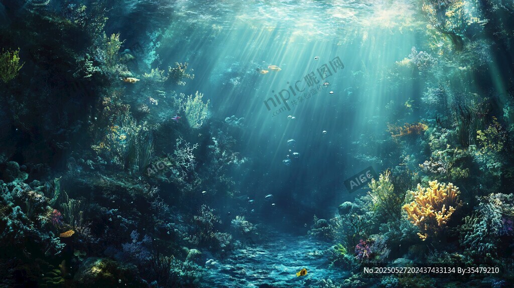 夢幻海底世界的光影奇觀