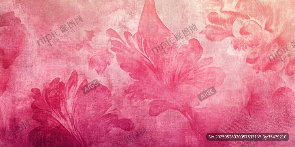 粉色花卉抽象藝術(shù)背景圖