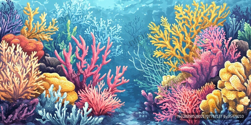 夢幻海底珊瑚景觀