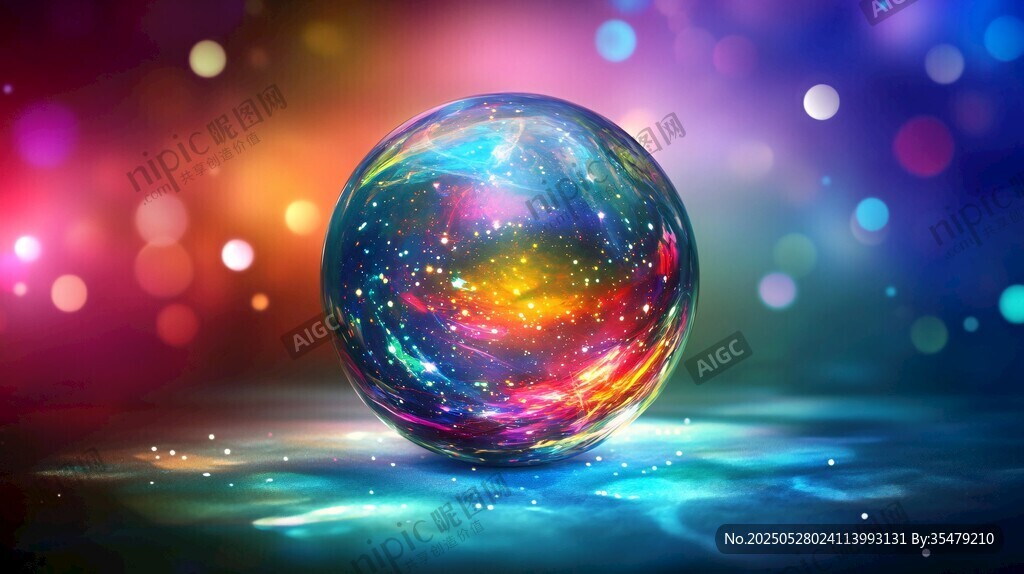 夢幻炫彩宇宙球體