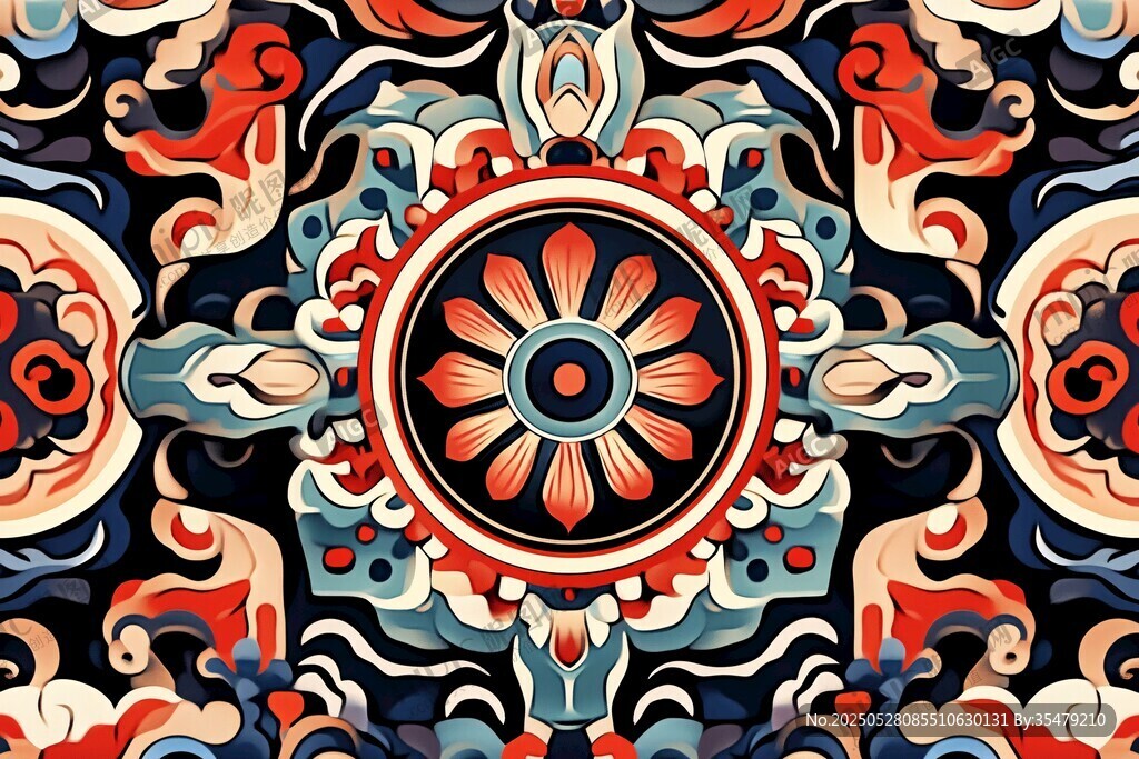 中式傳統(tǒng)花紋圖案設(shè)計(jì)