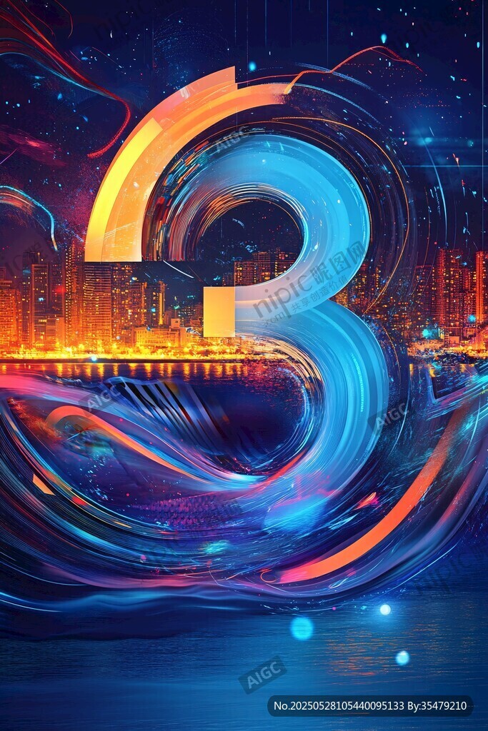 炫彩數(shù)字3的夢幻城市景觀