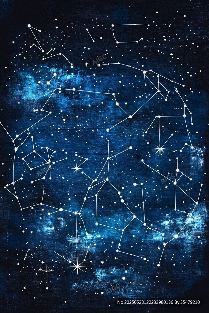 夢幻星空星座璀璨圖景