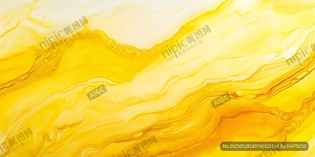 金黃流動紋理藝術背景