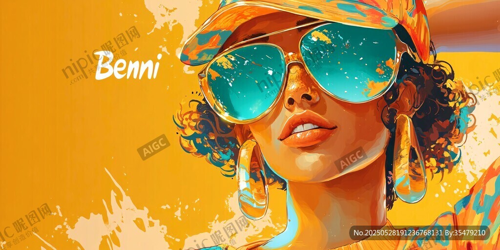 時尚酷感女孩的潮流風采