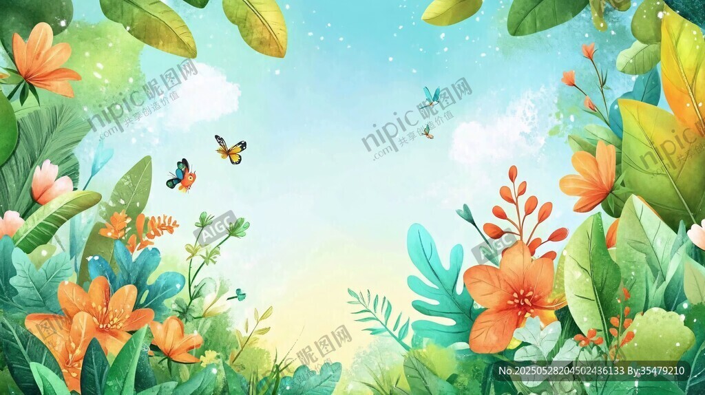 春日繁花間的靈動(dòng)自然